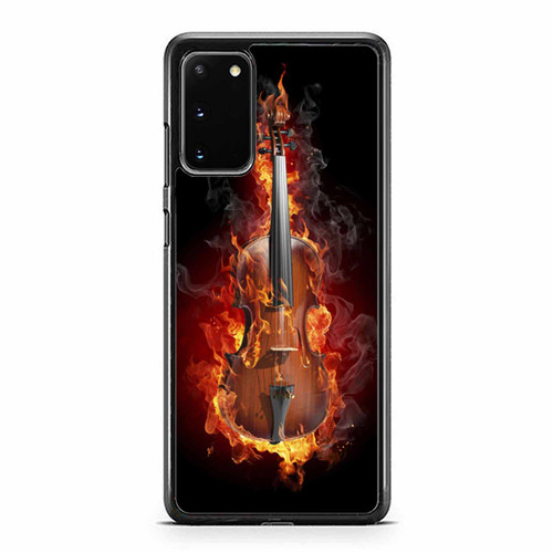Fire Violin Wallpaper Samsung Galaxy S20 / S20 Fe / S20 Plus / S20 Ultra Case Cover