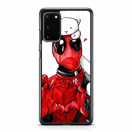 Deadpool Love Cat Cute Love Cool Wallpaper Samsung Galaxy S20 / S20 Fe / S20 Plus / S20 Ultra Case Cover