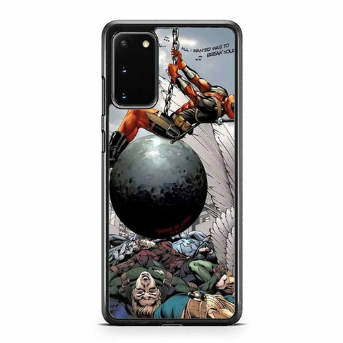 Deadpool Funny Movie As Miley Cyrus Wrecking Ball Parody Samsung Galaxy S20 / S20 Fe / S20 Plus / S20 Ultra Case Cover