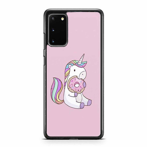 Cute Unicorn Eats Donut Samsung Galaxy S20 / S20 Fe / S20 Plus / S20 Ultra Case Cover