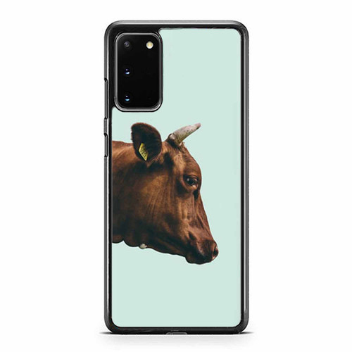 Cow Head Brown Cow Farm Animals Samsung Galaxy S20 / S20 Fe / S20 Plus / S20 Ultra Case Cover