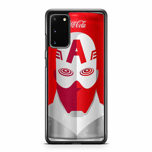Coca-Cola Marvel Captain America Samsung Galaxy S20 / S20 Fe / S20 Plus / S20 Ultra Case Cover