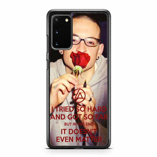 Chester Bennington Lyrics And Quotes Samsung Galaxy S20 / S20 Fe / S20 Plus / S20 Ultra Case Cover