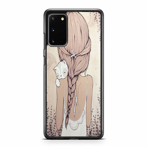 Charlie And Lola Girl With Kitten Samsung Galaxy S20 / S20 Fe / S20 Plus / S20 Ultra Case Cover