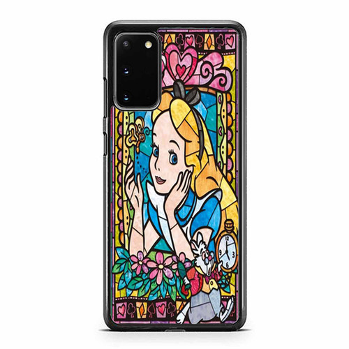 Alice In Wonderland Mozaic Glasses Samsung Galaxy S20 / S20 Fe / S20 Plus / S20 Ultra Case Cover