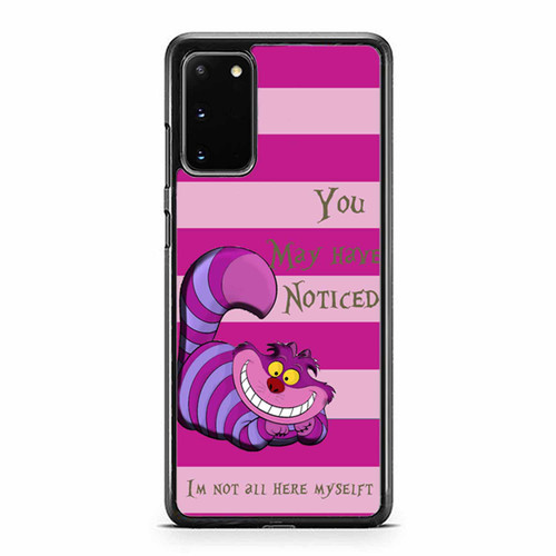 Alice In Wonderland Cheshire Cat Not All Myself Art Samsung Galaxy S20 / S20 Fe / S20 Plus / S20 Ultra Case Cover