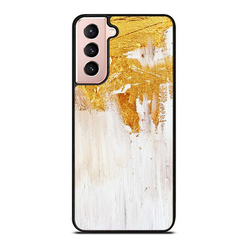 White And Gold Texture 2 Samsung Galaxy S21 / S21 Plus / S21 Ultra Case Cover