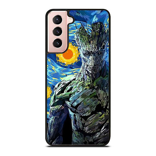 The Avengers Character Infinity War Groot Starry Night Samsung Galaxy S21 / S21 Plus / S21 Ultra Case Cover