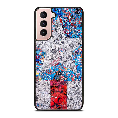 The Avengers Character Infinity War Captain America All Comic Character Samsung Galaxy S21 / S21 Plus / S21 Ultra Case Cover