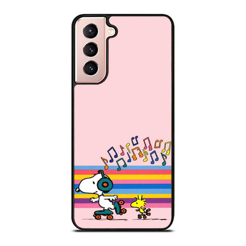 Snoopy Pink Skating Samsung Galaxy S21 / S21 Plus / S21 Ultra Case Cover