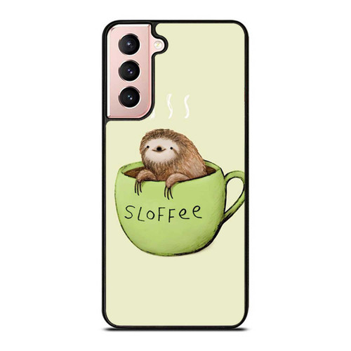 Sloth Coffee Funny Animals 1 Samsung Galaxy S21 / S21 Plus / S21 Ultra Case Cover