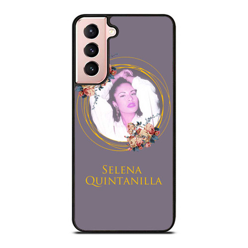 Selena Quintanilla Ellipse Graphic Orange Samsung Galaxy S21 / S21 Plus / S21 Ultra Case Cover