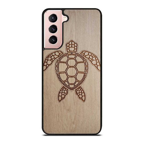 Sea Turtle Wooden Screen Print 2 Samsung Galaxy S21 / S21 Plus / S21 Ultra Case Cover