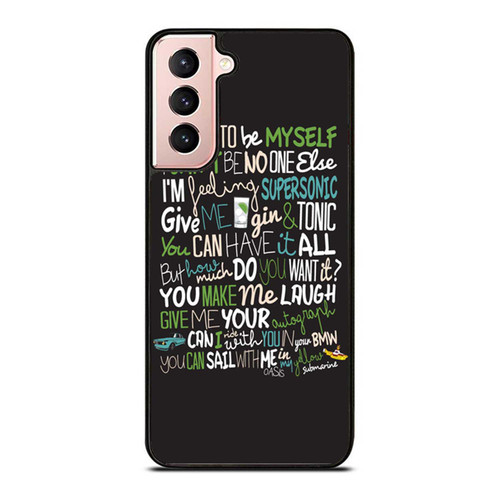 Oasis Supersonic Rock Band Lyrics Samsung Galaxy S21 / S21 Plus / S21 Ultra Case Cover
