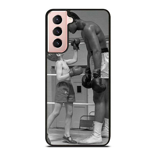 Muhammad Ali With Kid 6 Years Old Patrick Power During Training Samsung Galaxy S21 / S21 Plus / S21 Ultra Case Cover