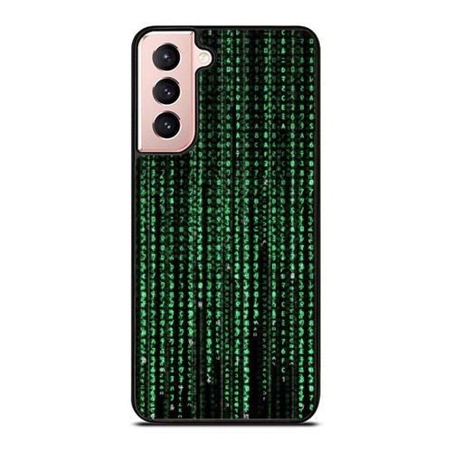 Matrix Computer Binary Green Samsung Galaxy S21 / S21 Plus / S21 Ultra Case Cover