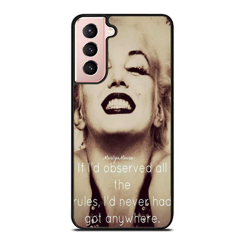 Marilyn Manroe Sometimes Good Things Fall Apart So Better Things Can Fall Together Samsung Galaxy S21 / S21 Plus / S21 Ultra Case Cover