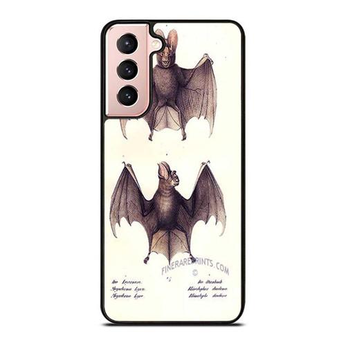 Lithograph Of A False Vampire Bat And A Horseshoe Bat Samsung Galaxy S21 / S21 Plus / S21 Ultra Case Cover