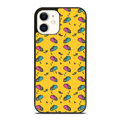 Taco Pop Pattern iPhone 12 Mini / 12 / 12 Pro / 12 Pro Max Case Cover