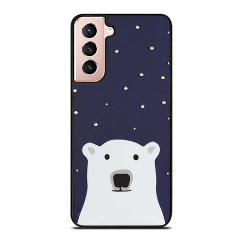 Kate Spade New York Sparkle Polar Bear Samsung Galaxy S21 / S21 Plus / S21 Ultra Case Cover