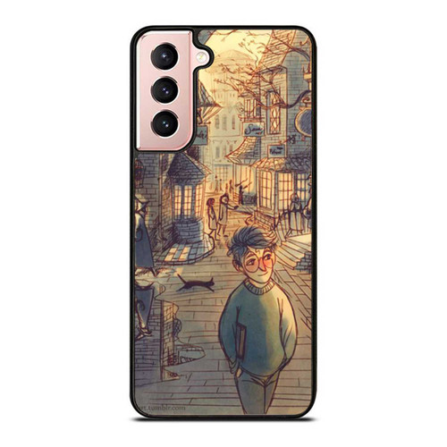 Jk Rowling Sketch Diagon Alley Harry Potter Samsung Galaxy S21 / S21 Plus / S21 Ultra Case Cover