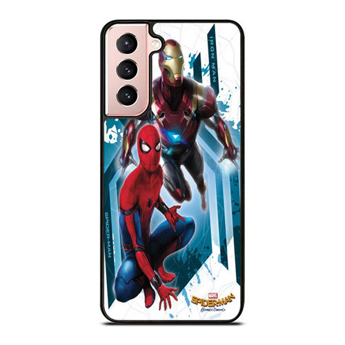Iron Man And Spiderman Homecoming Movie Samsung Galaxy S21 / S21 Plus / S21 Ultra Case Cover