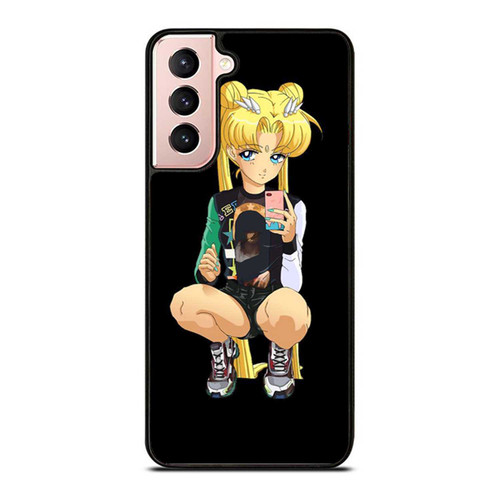 Hmn Alns Sailor Moon Black Samsung Galaxy S21 / S21 Plus / S21 Ultra Case Cover