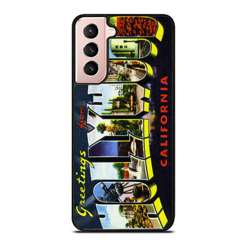 Greetings From Hollywood California Postcard Samsung Galaxy S21 / S21 Plus / S21 Ultra Case Cover