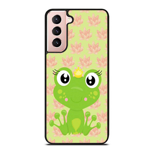 Frog Pink Lily Flower Samsung Galaxy S21 / S21 Plus / S21 Ultra Case Cover