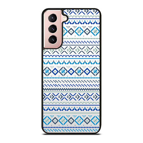 Fairisle Squares And Crosses Patterned Samsung Galaxy S21 / S21 Plus / S21 Ultra Case Cover
