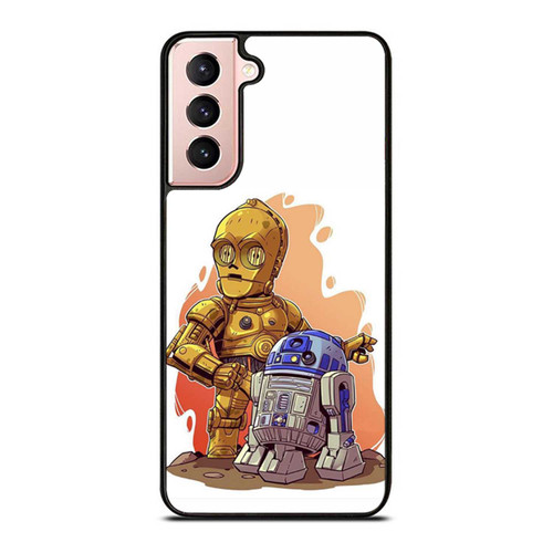 Derek Laufman Star Wars Chibi And R2 D2 Samsung Galaxy S21 / S21 Plus / S21 Ultra Case Cover