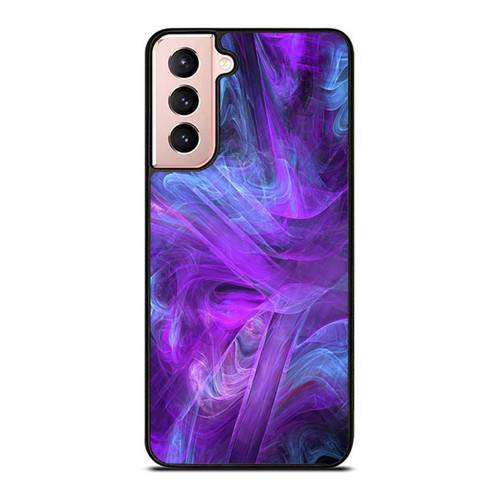 Blue And Pink Swirls Texture Abstract Samsung Galaxy S21 / S21 Plus / S21 Ultra Case Cover