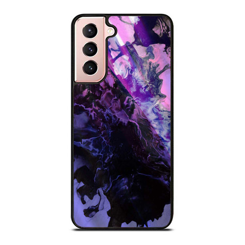 Black Purple Marble Samsung Galaxy S21 / S21 Plus / S21 Ultra Case Cover