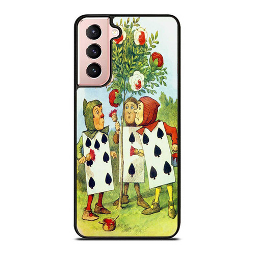 Alice In Wonderland Painting The Roses Samsung Galaxy S21 / S21 Plus / S21 Ultra Case Cover