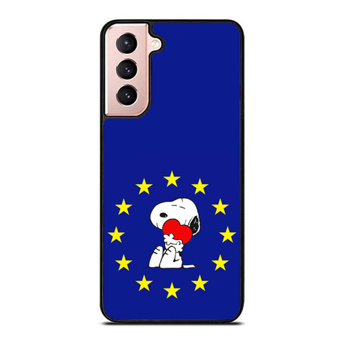 Aims Snoopy Blue Samsung Galaxy S21 / S21 Plus / S21 Ultra Case Cover