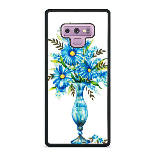 Watercolor Floral Blue Flower Samsung Galaxy Note 9 Case Cover