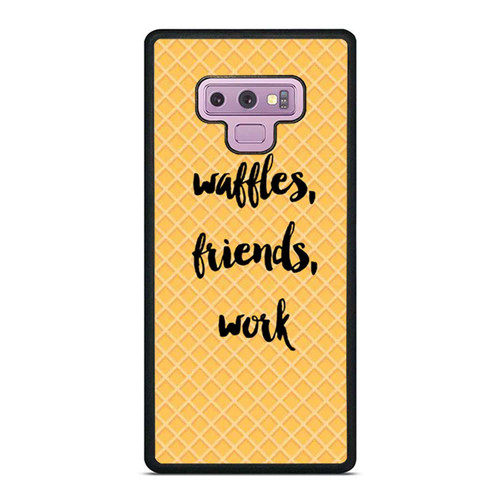 Waffles Friends Work Leslie Knope Quote 3 Samsung Galaxy Note 9 Case Cover Waffles Friends Work Leslie Knope Quote 3 Samsung Galaxy Note 9 Case Cover