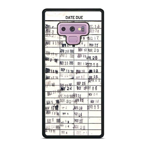Vintage Library Card 1 Samsung Galaxy Note 9 Case Cover