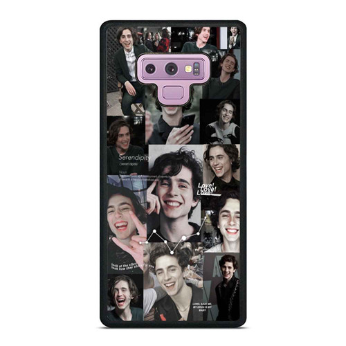 Timothee Chalamet Smiley Face Art Samsung Galaxy Note 9 Case Cover