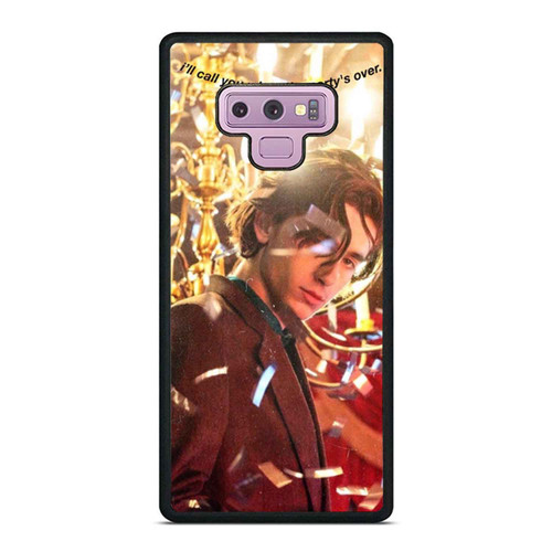 Timothee Chalamet Ill Call You When The Partys Over Samsung Galaxy Note 9 Case Cover