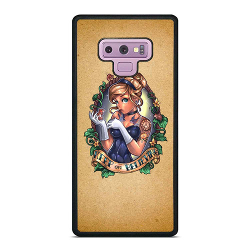 Tim Shumate Cinderella Disney Pin Up Tattoo Samsung Galaxy Note 9 Case Cover