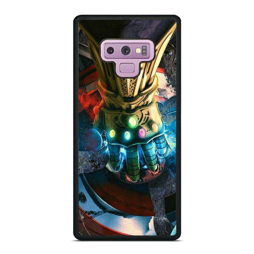 Thanos Infinity War The Avenger Galaxy Destroying Captain America Shield Samsung Galaxy Note 9 Case Cover