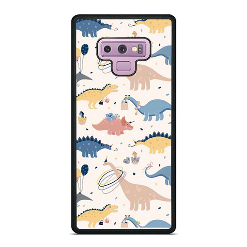 Super Cute Vector Patterns For Kids With Dinos Birthday Party Samsung Galaxy Note 9 Case Cover