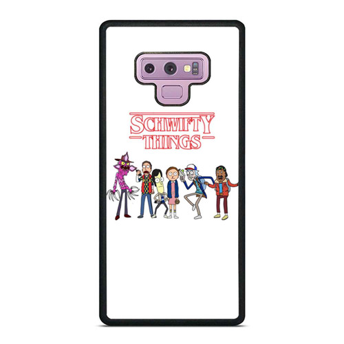Stranger Things Rick Sanchez Otherside Morty Smith Samsung Galaxy Note 9 Case Cover