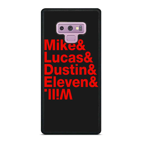 Stranger Things Mike Lucas Dustin & Will Samsung Galaxy Note 9 Case Cover