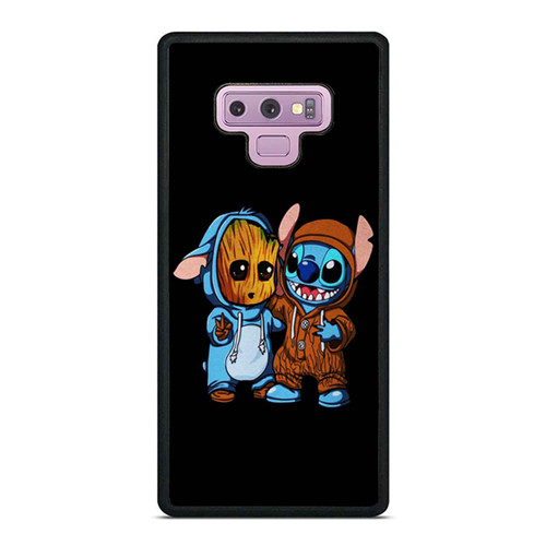 Stitch And Baby Groot By Leala Launay Samsung Galaxy Note 9 Case Cover