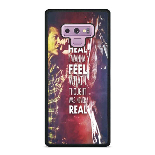 Somewhere I Belong Lyrics Linkin Park Samsung Galaxy Note 9 Case Cover