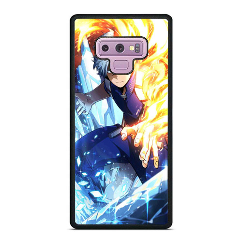 Shoto Todoroki My Hero Academia Fire Ice Art Samsung Galaxy Note 9 Case Cover