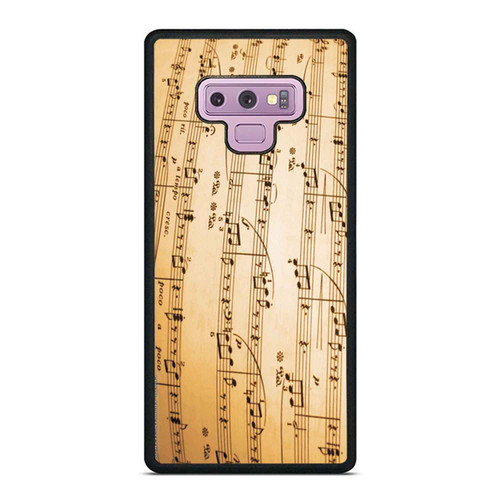 Sheet Music Treble Clefs Vintage Cute Design 2 Samsung Galaxy Note 9 Case Cover