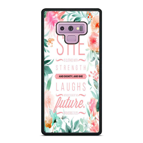 She Is Clothed With Strength And Dignity And She Samsung Galaxy Note 9 Case Cover